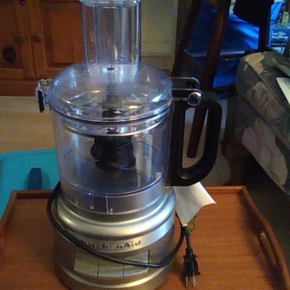 KitchenAid Clear Food Processor with Black Handle